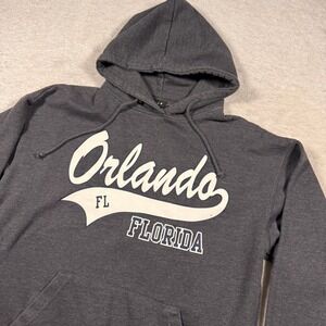 NET USA Silver Collection Orlando FL Graphic Hoodie Sweatshirt‎ M Streetcore